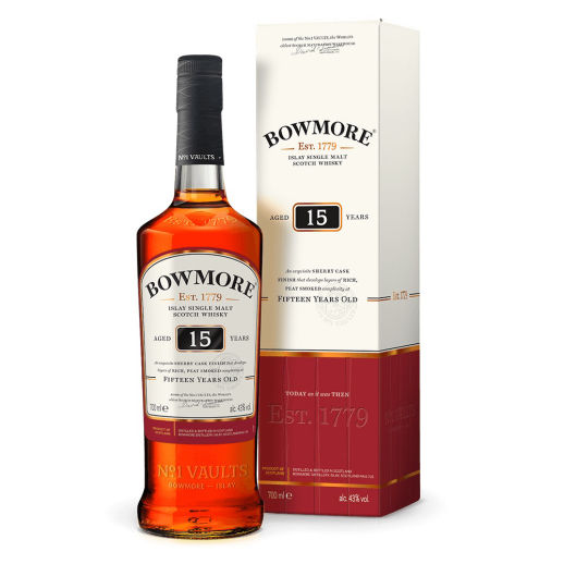 BOWMORE  Islay Single Malt Scotch Whisky Aged 15 Years